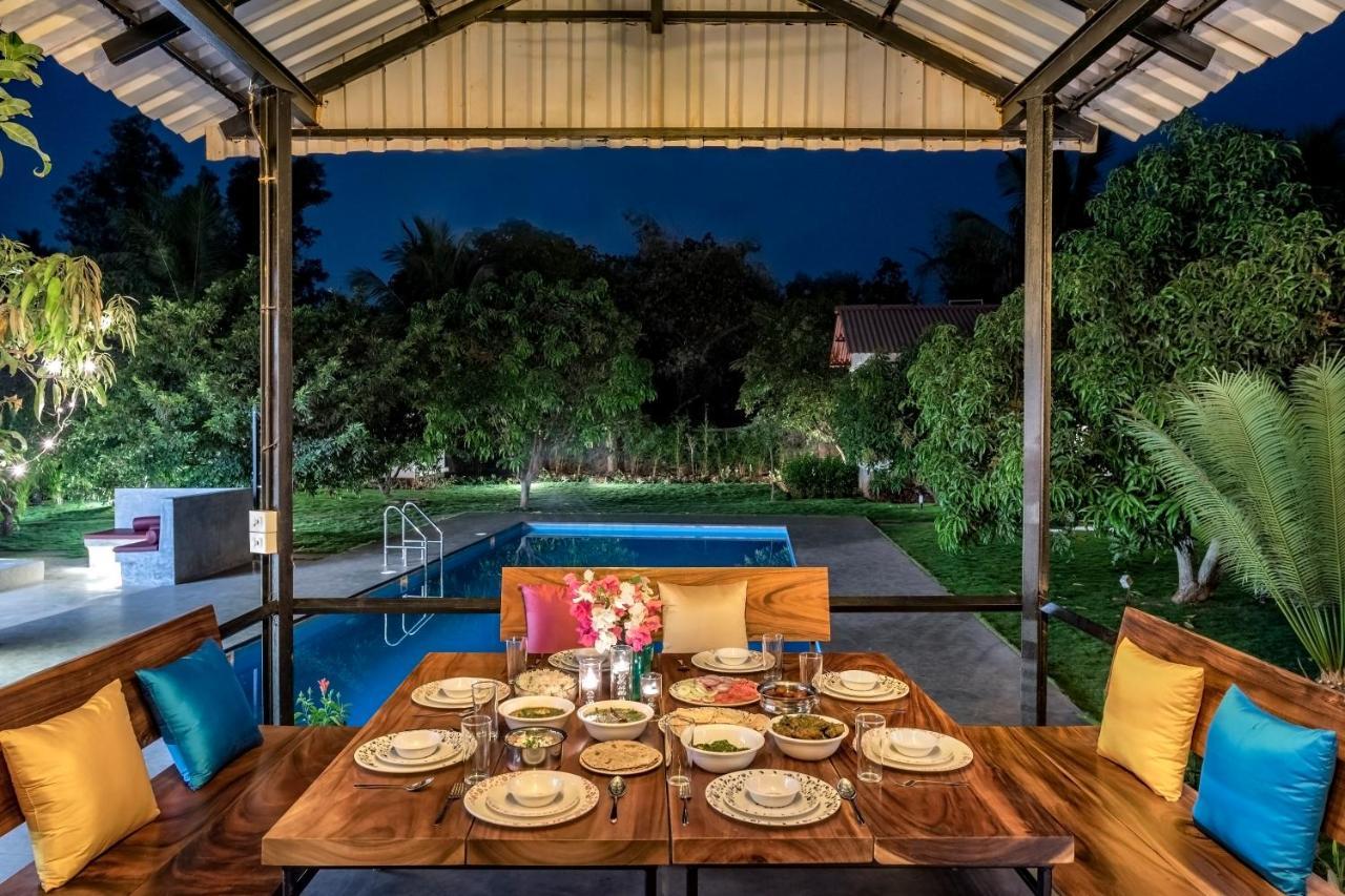 Saffronstays Casa Manga, Karjat - Pet-Friendly Pool Villa Near Nd'S Film World And Saltt Bagian luar foto